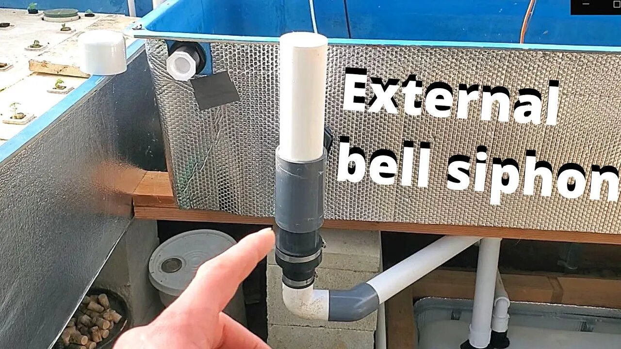 How to build an external bell siphon/ external DWC overflow. (aquaponic farming)