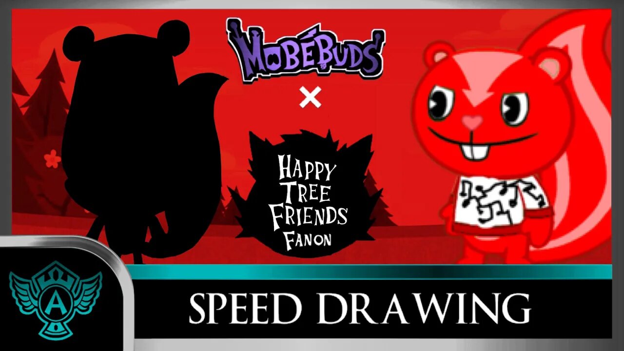 Speed Drawing: Happy Tree Friends Fanon - Algorithm | Mobebuds Style