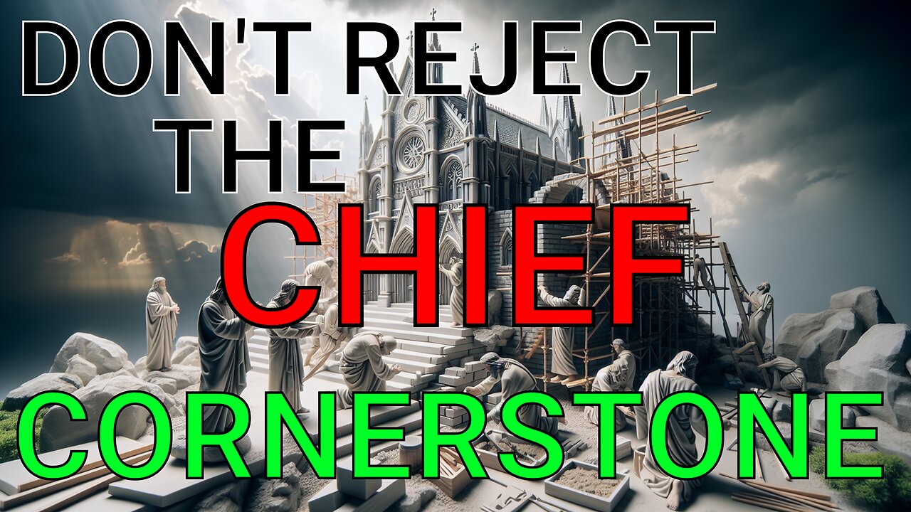 Don't be a builder that rejects the chief cornerstone #Jesus #follow