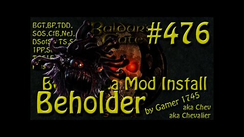 Let's Play Baldur's Gate Trilogy Mega Mod Part 476 Beholder in Athkatla?