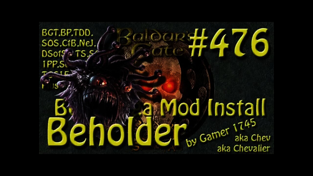 Let's Play Baldur's Gate Trilogy Mega Mod Part 476 Beholder in Athkatla?