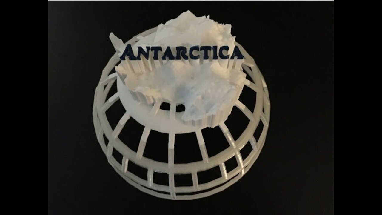 3D Printed Antarctica Model