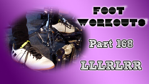 Drum Exercise | Foot Workouts (Part 168 - LLLRLRR) | Panos Geo