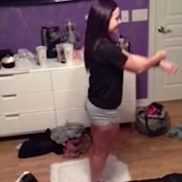 Cheerleading Jump Gone Wrong