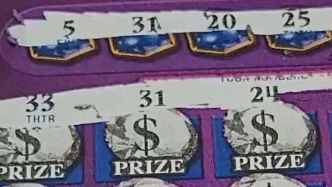 $300 Million Dollar Diamond Dazzler Scratch Off Lottery Ticket!!
