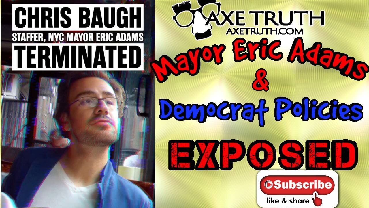 10/23/22 Mayor Adams Staffer Chris Baugh TERMINATED after exposing Adams & Failed Democrat Policies