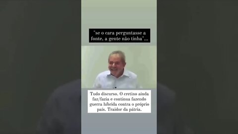 Lula gostava de viajar o mundo falando mal do Brasil