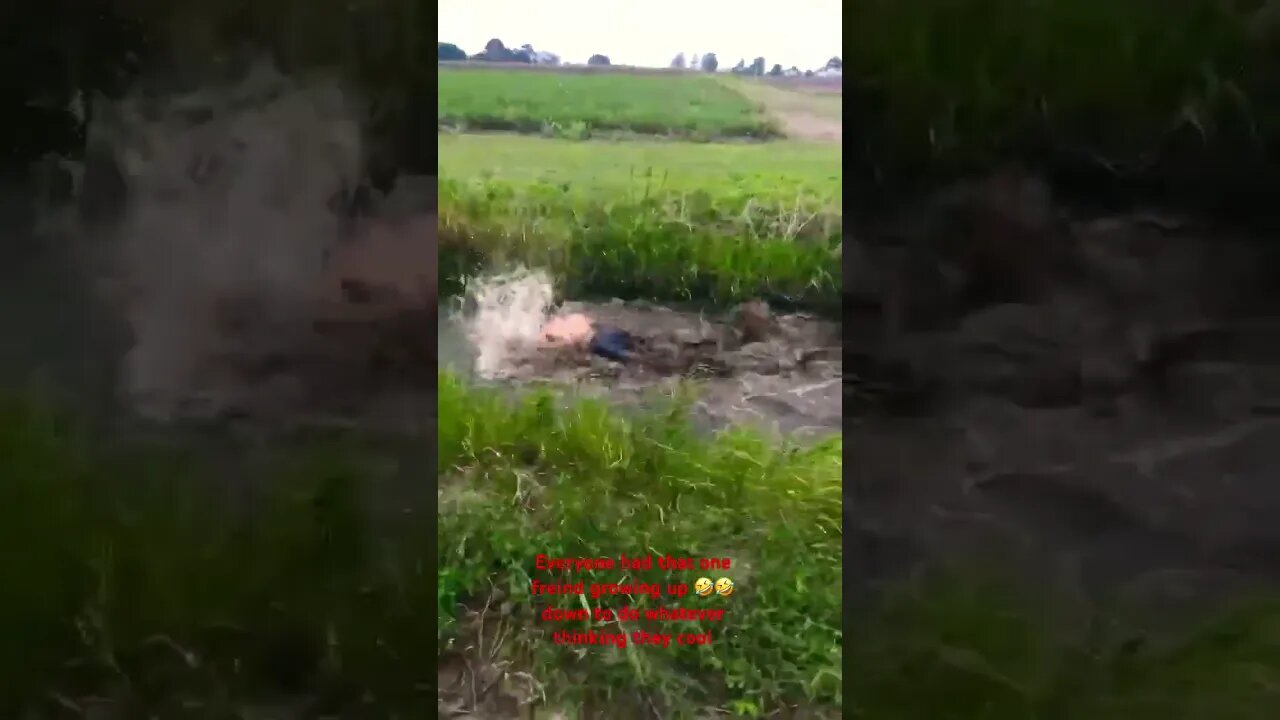 Swimming in ditch is crazyyy🤣 #lit #funnycomedy #funny #apf #lit #comedy