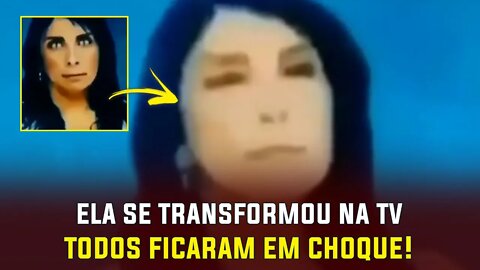 Ela se transformou no meio do programa de TV - Seria um Alien? Ou Reptiliano? UFO OVNI