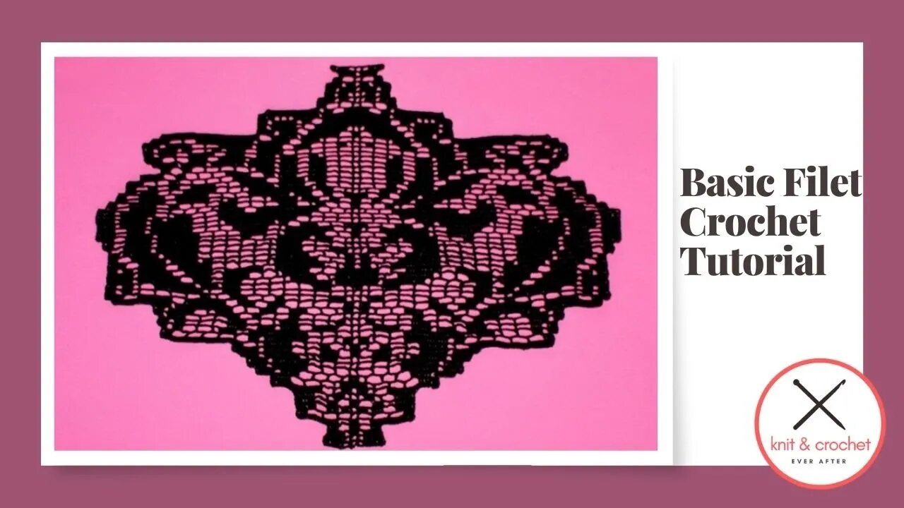 Left Hand Basic Filet Crochet Tutorial With Free Pattern Link