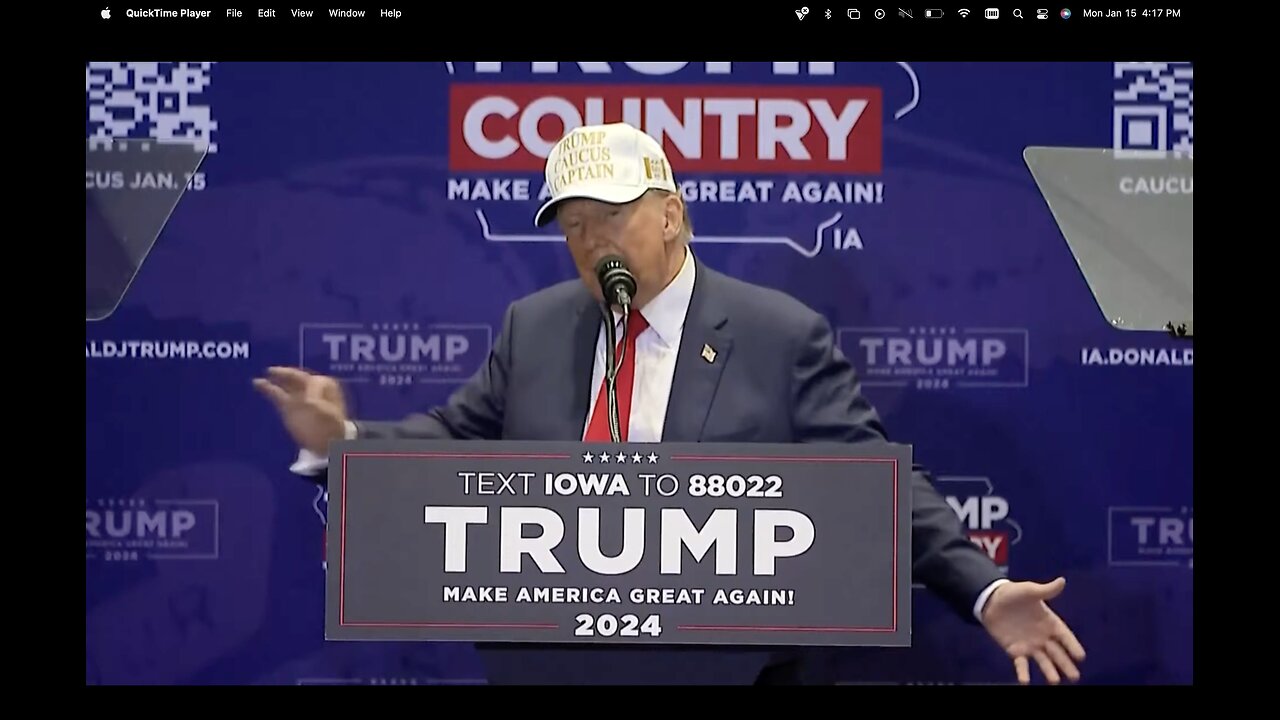 Donald Trump Rally ahead of Iowa Caucus Vote