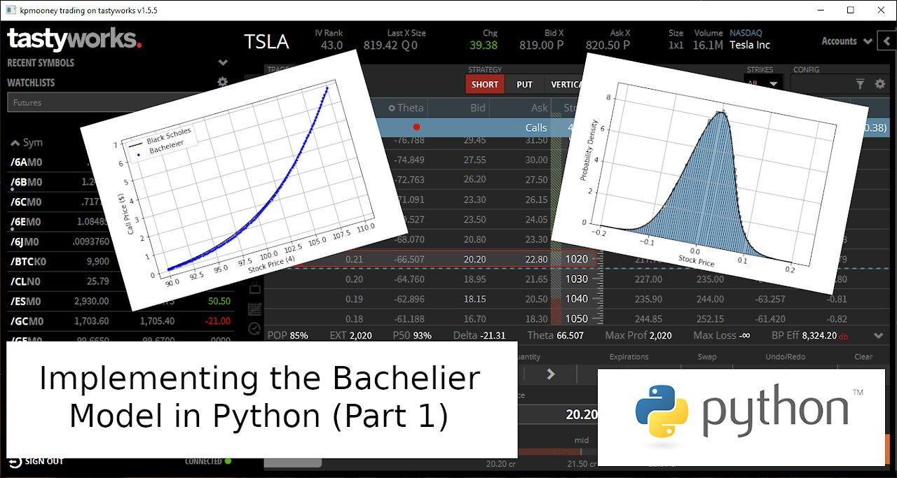 Implementing the Bachelier Option Pricing model in Python (Part 1)