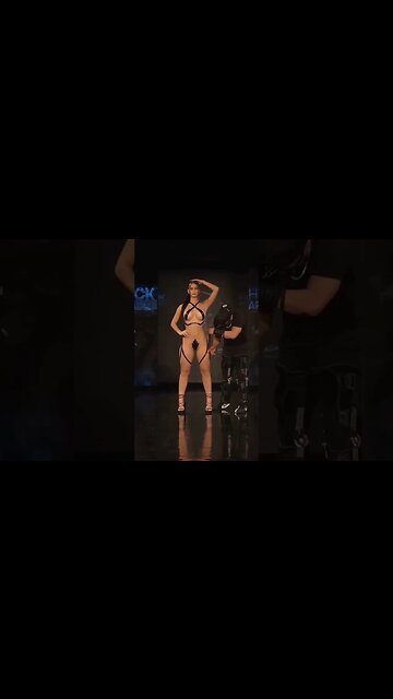 hot fashion show 😍 #fashion #swimweek #runway #swimwear #bikini #model #newyork #miamiswimweek #art