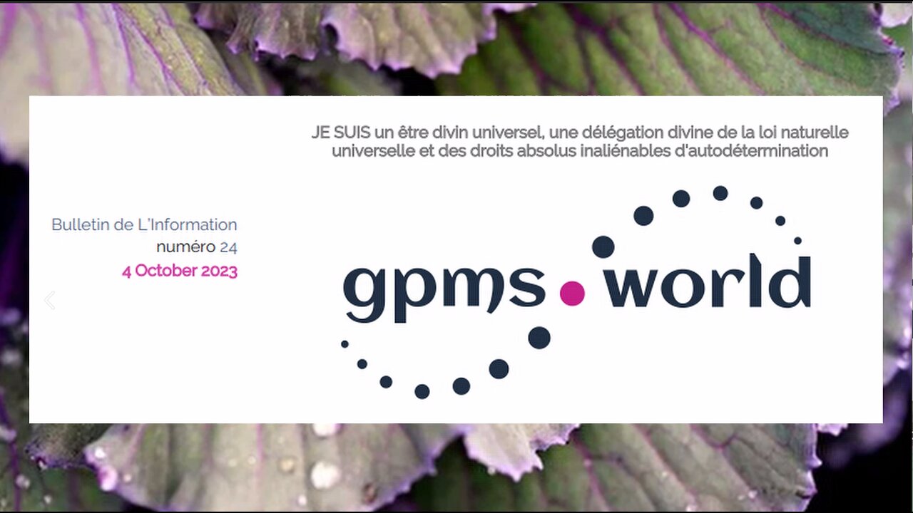 Gpms.world Newsletter-French, October 4, 2023