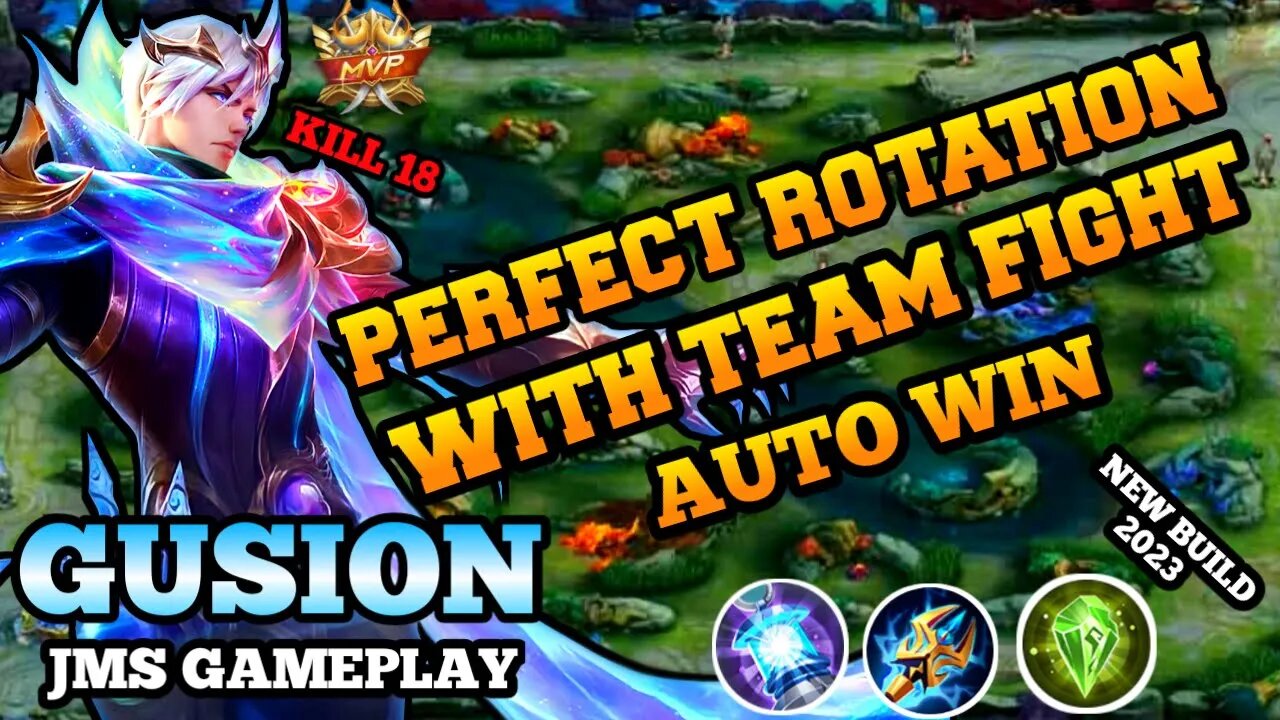 GUSION VERY AGRESIF PERFECT ROTATION MAP WAR TEAM | MOBILE LEGENDS | JMS GAMEPLAY