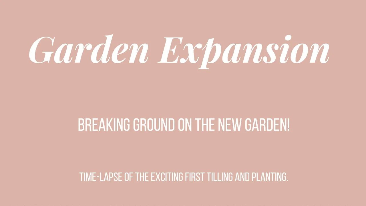 Garden Expansion! Breaking Ground - Turning Lawn Into Garden 2022