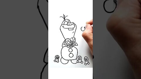 How to draw and paint Olaf and Snowgies from Disney Frozen