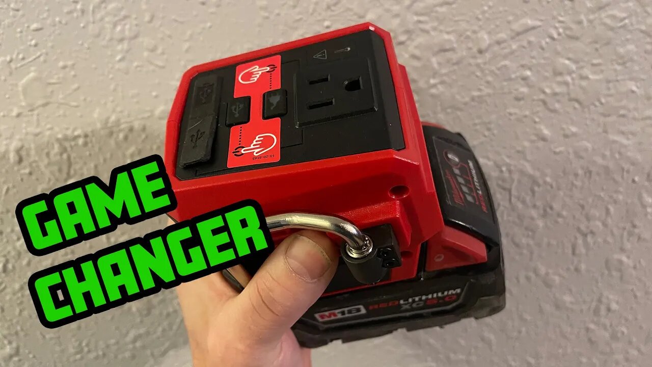 Portable 120v power that fits in your hand! M18 MILWAUKEE TOPOFF