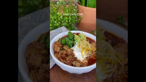 FREE Keto Recipe (Link In Description) | Low Carb Turkey Chili perfect for Super Bowl Sunday #Shorts