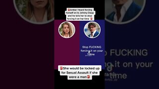 Amber Heard Forcing Herself on Johnny Depp