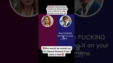 Amber Heard Forcing Herself on Johnny Depp