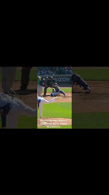 Mariners@cubs Kelenic's TOWERING 482 ft homer MLB. #shorts