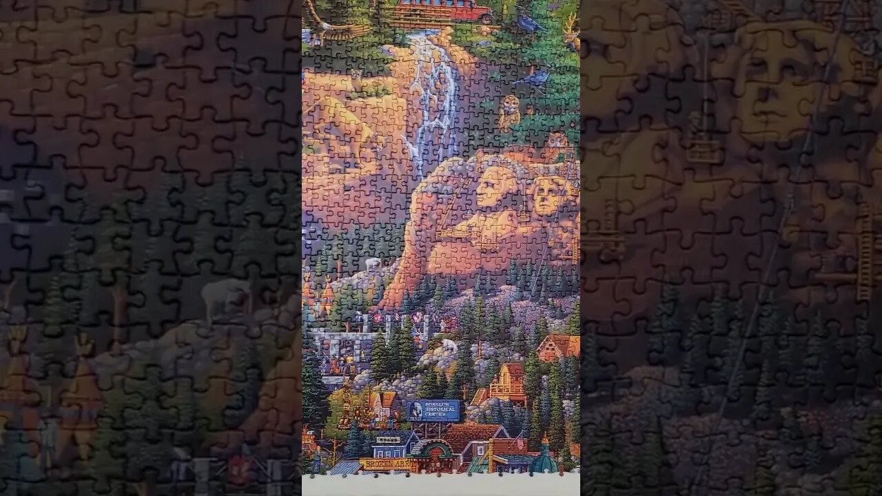 60,000 Piece What a Wonderful World Jigsaw Puzzle Day 48! #shorts #puzzle #jigsawpuzzles #puzzles