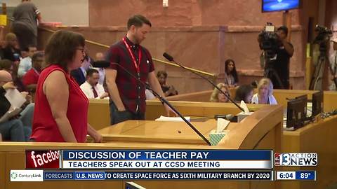 Teacher pay discussed at CCSD meeting