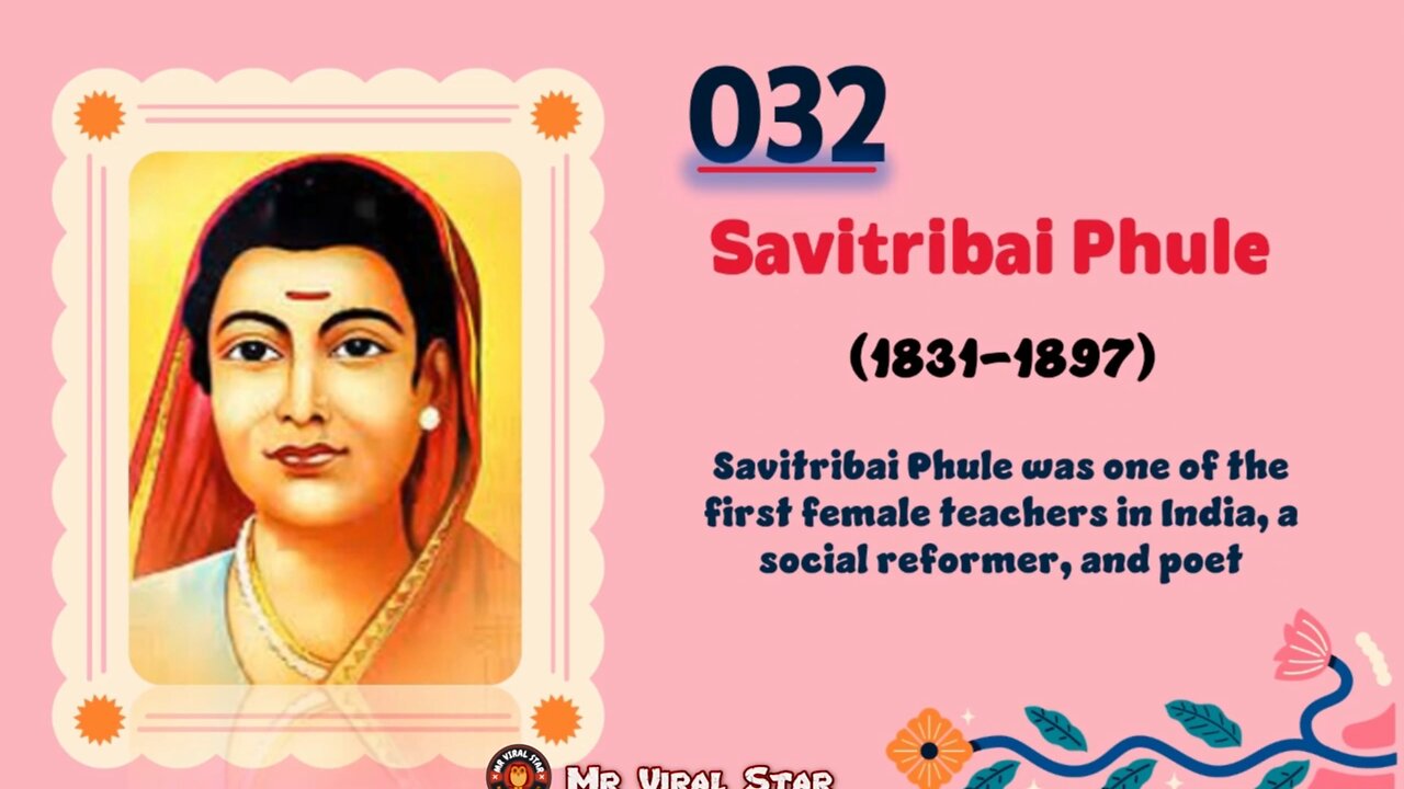 Savitribai Phule (1831-1897)| TOP 150 Women That CHANGED THE WORLD | Short Biography