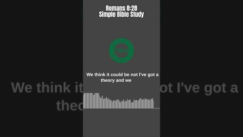Romans 8:28 #shorts (Go back to what you DO know!)