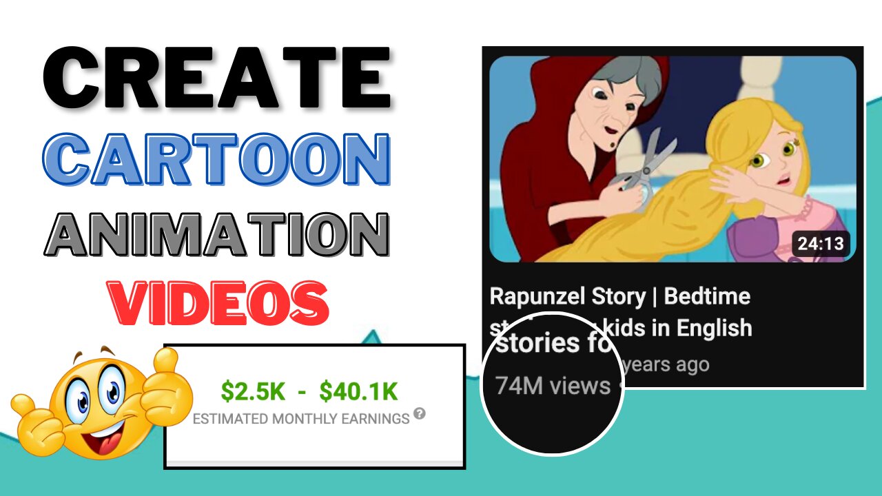 Create Cartoon Animation Video With AI and Earn $2,374/month