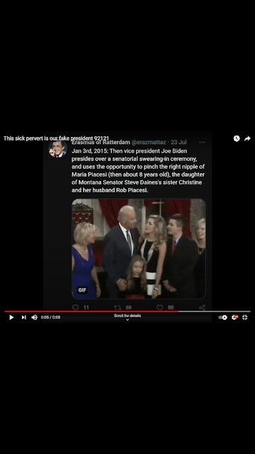 This Sick Pedophile Pervert is the US Fake President [21.09.2021]