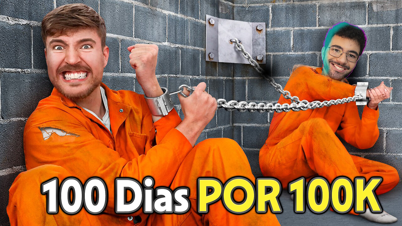 Sobreviva 100 Dias Preso, Ganhe $500,000 - Rk play reage a MRBeast