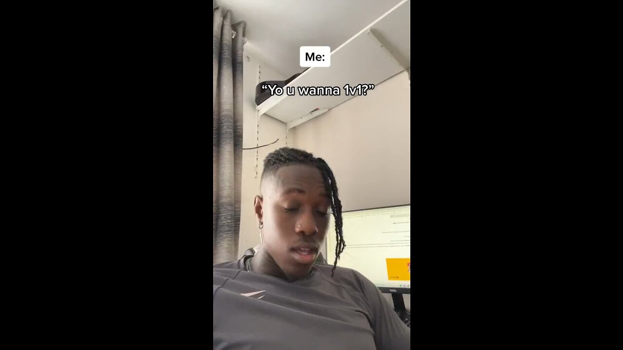 when u 1v1 ur gay cousin 😭