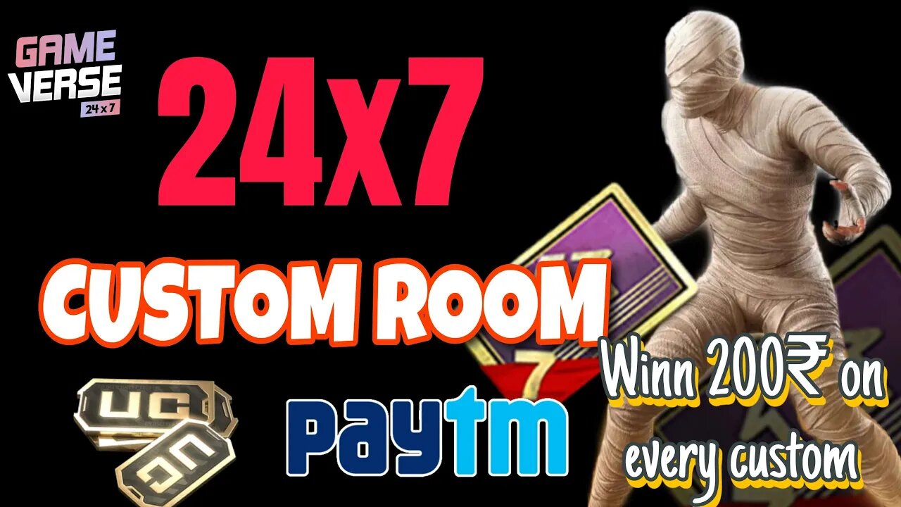 BGMI Live Custom Room | Paytm & Uc Giveaway | Unlimited Custom Room Live | BGMI Live