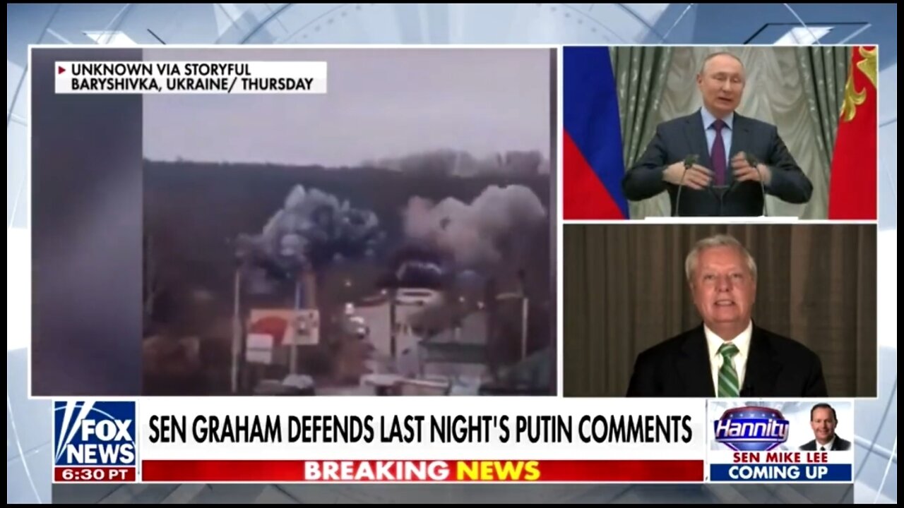 Sen Lindsey Graham Doubles Down: World Would Be Better Off With Putin Gone!