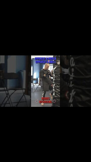 Heroes Training Center | Kickboxing "How To Double Up" Uppercut & Hook & Uppercut & Knee 1 #Shorts