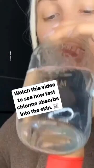 How fast chlorine absorbs in the skin ￼
