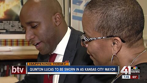 Swearing-in ceremony this morning for KCMO’s new mayor and council