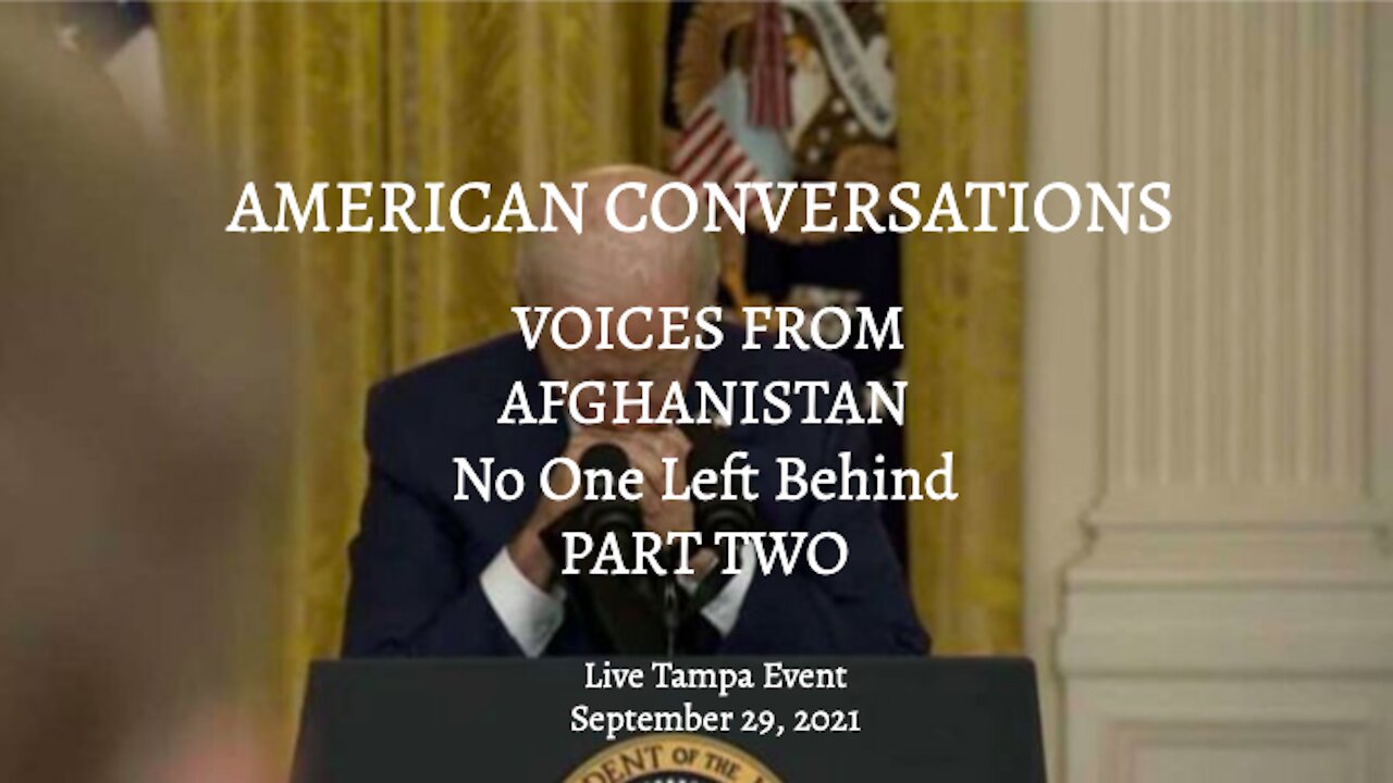 VIDEO FIXED! CDM's Conversations On Afghanistan - Tampa Event - Part One - Lara Logan Goes Off