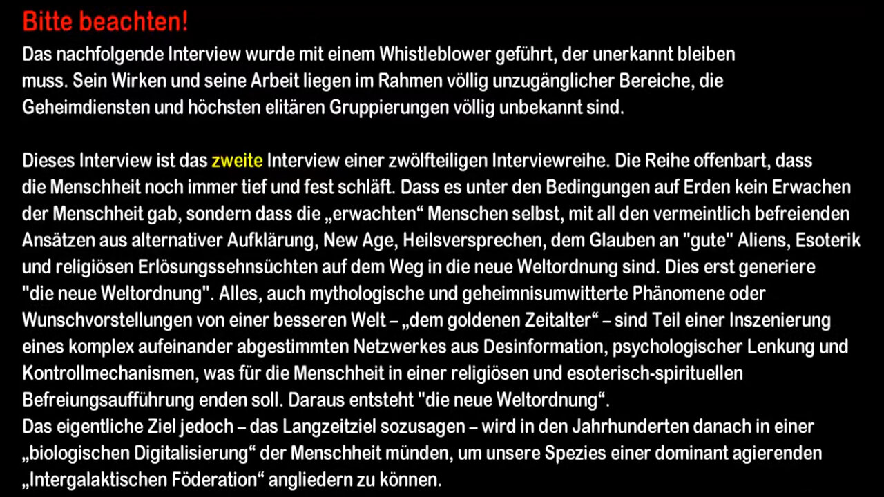 Die Apokalypse ist geplant - Interview 1 - Teil 2/4 - Interview mit Whistleblower Alexander Laurent