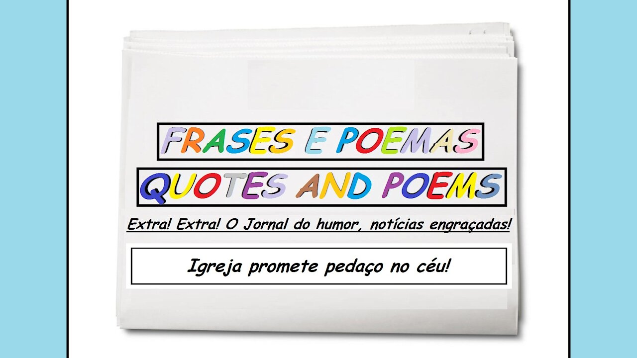 Notícias engraçadas: Igreja promete pedaço no céu! [Frases e Poemas]