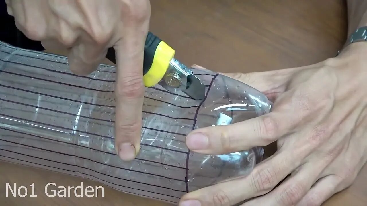 Recycle Plastic Bottles Into Hanging Lantern Flower Pots for Old Walls