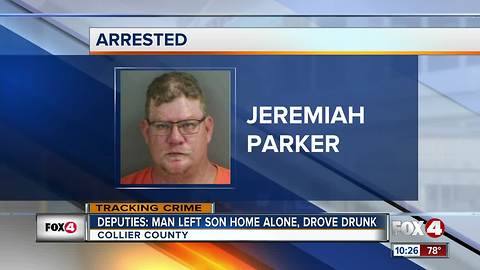 Man busted for DUI, leaves son home alone to do so