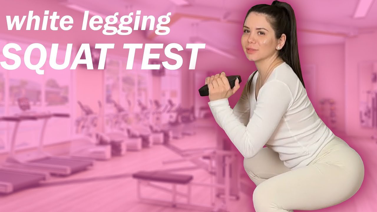 White Tights Squat Test | What do they look like when I'm sweaty?