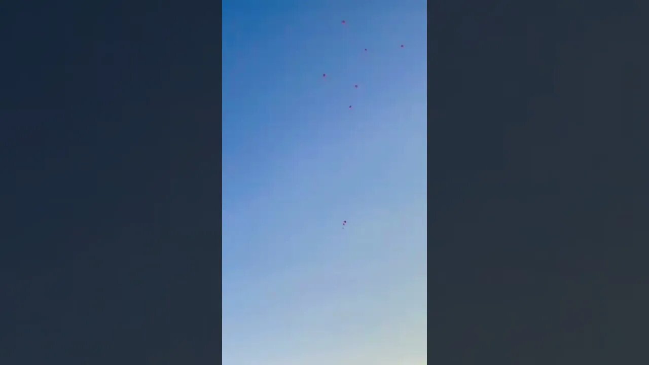 Firework shoots multiple parachutes at once. #firework