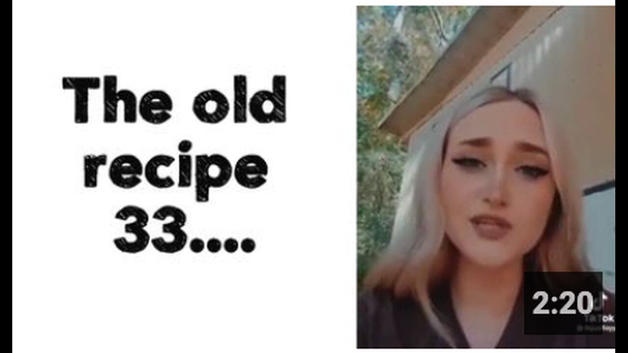 The old recipe 33....