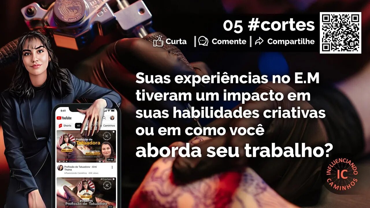 005 Suas experiências no ensino médio tiveram um impacto em suas habilidades criativas? #carreiras