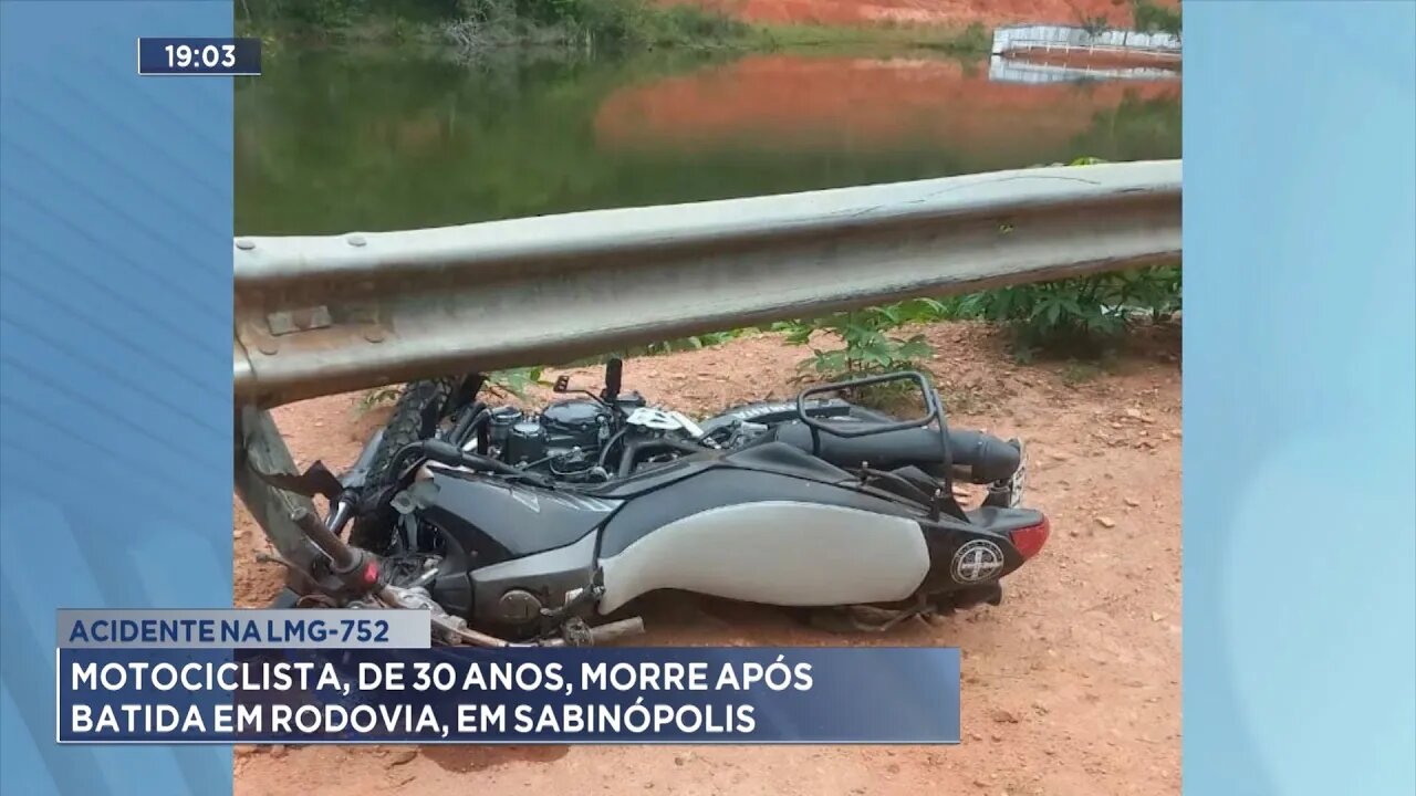 Acidente na LMG-752: Motociclista, de 30 Anos, Morre após Batida em Rodovia, em Sabinópolis.