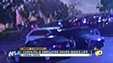 Chick-fil-A employee saves man's life